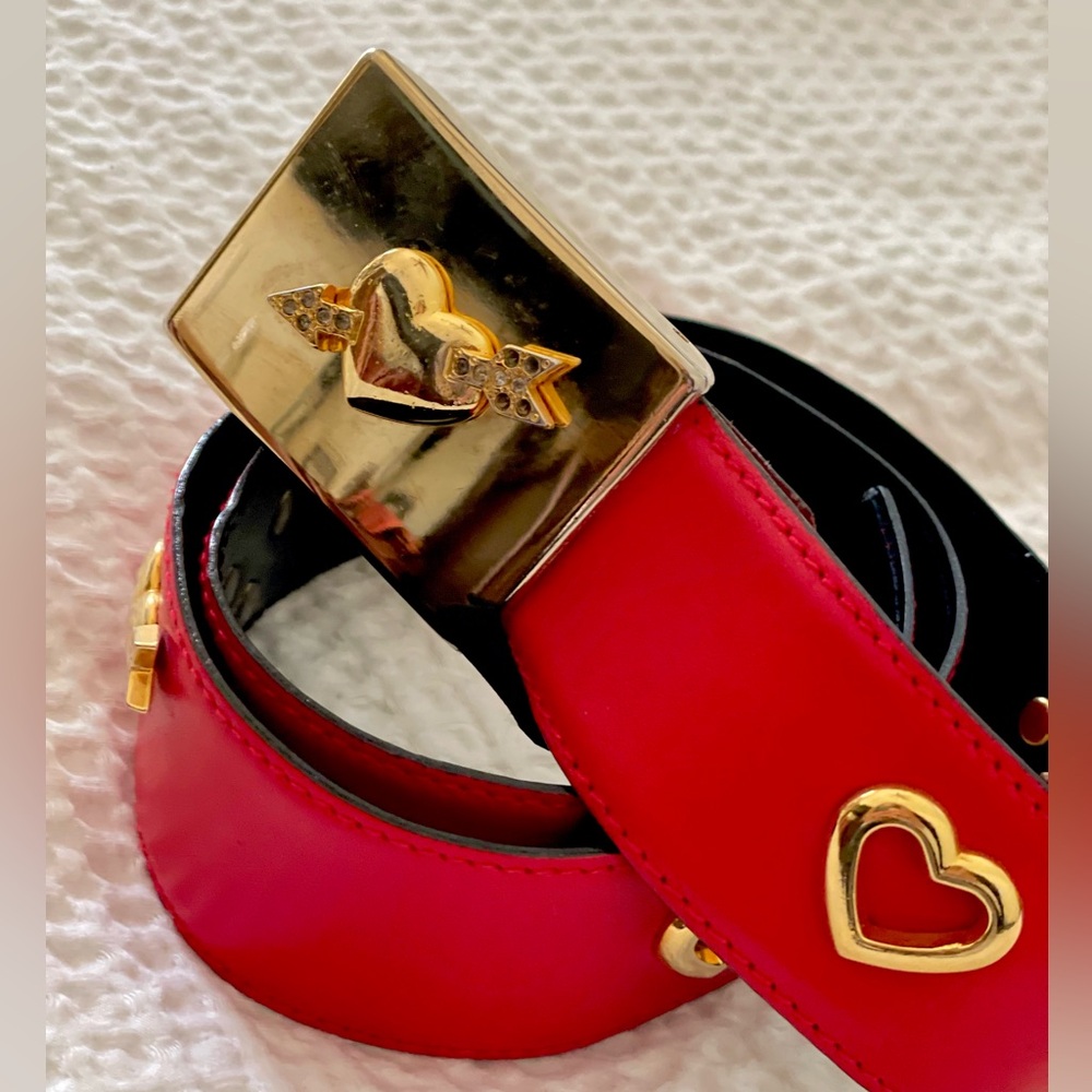Rare Vintage Escada Heart Belt